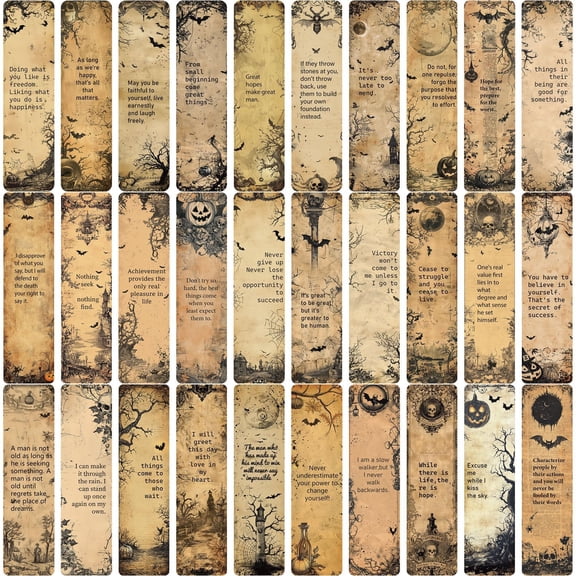 60PCS Bookmarks for Women, Bulk Book Mark for Reading Teacher Book Lover Gifts, Journaling Supplies Stationery Supplies