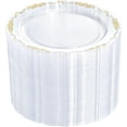 thumbnail image 1 of 60PCS Clear Plastic Plates Heavy Duty Clear Disposable Plates 7.5” Fancy Gold Dessert Platos Small Cake Plates Appetizer Platos Hard Round Plastic Disposable for Wedding and Party, 1 of 8
