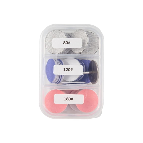 60PCS Colorful Foot Grinding Sheets with Metal Base Efficient Callus Removal Suitable for Skin Fast Replacement System