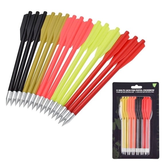 60PCS Crossbow Bolts Arrows 6.3" Targeting Arrow Pistol Mini Crossbow 50-80lbs