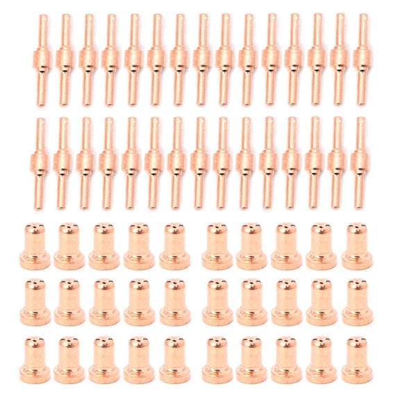 60PCS Extended Long Plasma Cutter Tip Electrodes&Nozzles Kit Welding Nozzle