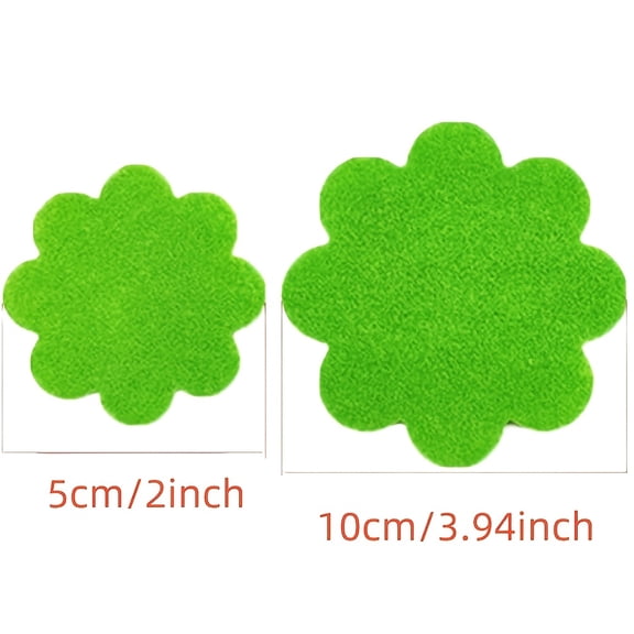 60PCS Green Flower Pot Hole Mesh Pad, 2 Inch & 4 Inch Round Plastic Bottom Grid Mats for Garden Pots, Bonsai Drainage Ventilation Screen, Prevents Soil Loss and Keeps