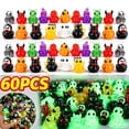 thumbnail image 1 of 60PCS Halloween Mini Resin Ducks Glow in the Dark, Random Duck Figurines for Halloween Decoration, 1 of 8