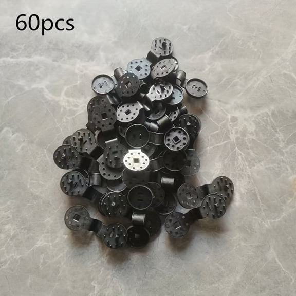 60PCS Medium Shade Cloth Clips, 3.4 Inch Plastic Sun Shade Net Fixing Clamps Windproof Canopy Tarp Clips for Garden Greenhouse Awning Anti-Bird Netting