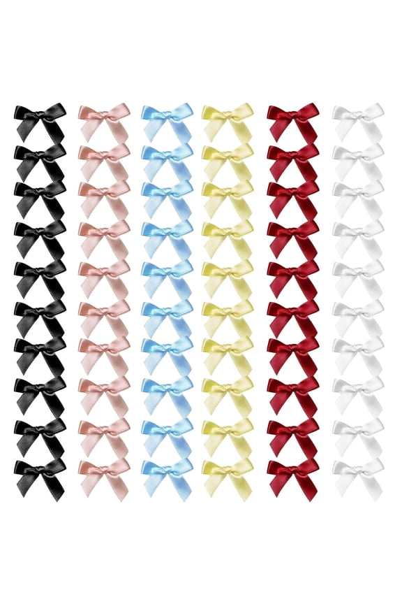 60PCS Mini Butterfly Bow Hair Clips, Non-Slip Ribbon Barrettes for Women, Sweet Style Hair Accessories for Girls, Cute Bowknot Hairpins for Dry Hair Braid Hairstyles Pigtails
