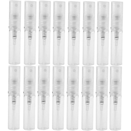 60PCS Mini Refillable Clear Plastic Spray Bottle Portable Cute Perfume Mouthwash Atomizer for Cleaning, Travel, Essential Oils, Perfume (3ML)