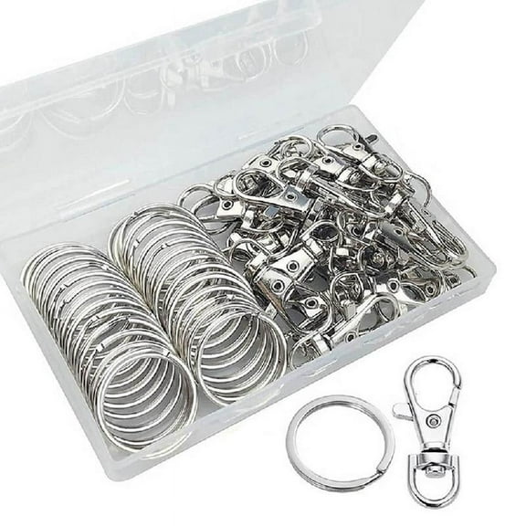 60PCS/Pack Metal Lanyard Hook Snap For Lobster Clasp Clips Handmade Accessories