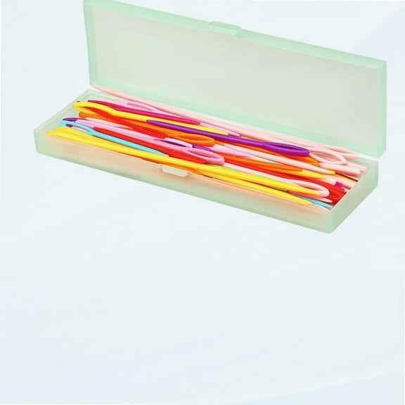 60PCS Plastic Sewing Needles, Large Eye Plastic Yarn Needles for Kids, 2.76/3.54/5.91 inch Plastic Needles for Yarn and Craft Plastic Embroidery Needle for DIY Sewing Handmade Crafts