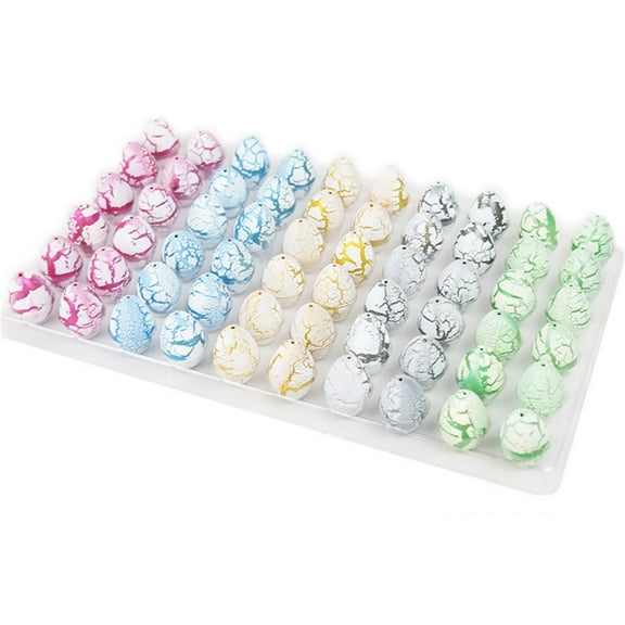 60PCS Small Hatching Dinosaur Eggs for Dinosaur Birthday Party Favors Easter Egg Fillers Goodie Bag Stuffers Classroom Carnival Prizes Pinata Novelty Grow in Water Dino Eggs with Toys Inside