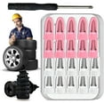 thumbnail image 1 of 60PCS Tire Repair Rubber Nails Kit with 2 Sizes, Tire Repair Rubber Nails Kit with 2 Sizes, Tire Rubber Nail Repair Kit, Screw in Tire Repair Plugs with Box and Screwdriver, Tire Plugs Kit (60Pcs), 1 of 7