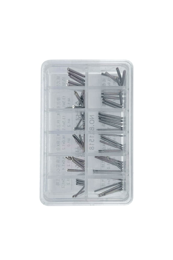 60PCS Watch Band Link Screws Set Steel Material for Watchmakers Repairers Watch Strap Repair Parts
