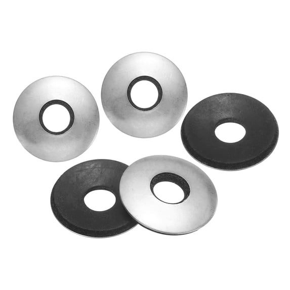 60Pack 5/16" x 7/8" Sealing Washers, 304 Stainless Steel EPDM Bonded Neoprene Rubber Washers for Screws Bolts, Silver&Black