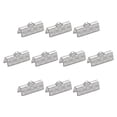 thumbnail image 1 of 60Pack Ribbon End Crimp Clamps, 15mm Stripe Texture Stainless Steel Pinch Cord End Clasps, Silver Tone, 1 of 6