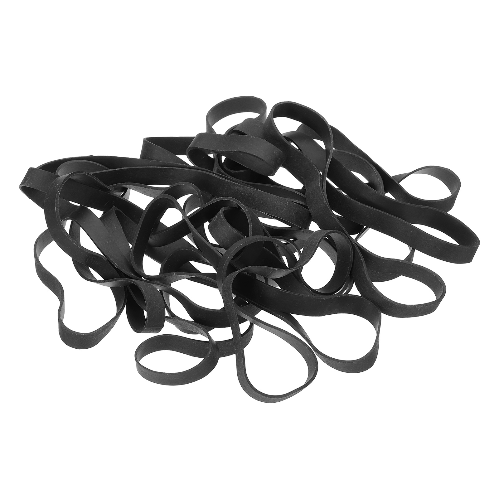 60Pack Rubber Bands, 7.48x0.39 Inch Elastic Bands for Office Supplies, Black