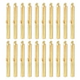 thumbnail image 1 of 60Pack Slide on End Clasps, 40mm Tube Ball Bead Slider Crimp Ends, Light Golden, 1 of 6