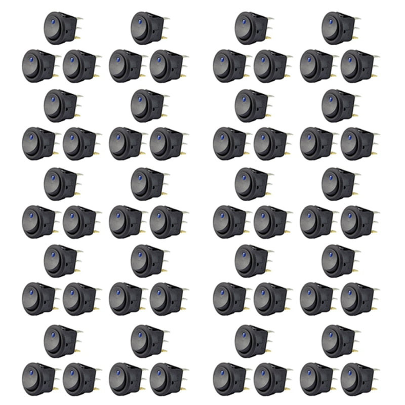 Nilight 8pcs 12v 20a Round Blue Toggle Led Rocker Switch On- | Meses - View #3