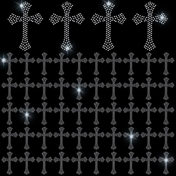 60Pcs 10 Sheets Iron on Rhinestone Patches Glitter Stickers Sparkling Bedazzled Rhinestone Transfer Patches