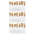 thumbnail image 1 of 60Pcs 11X32mm Tiny Mini Empty Clear Cork Glass Bottles Vials 2Ml, 1 of 8