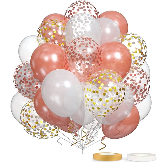 60Pcs 12-Inch Latex Balloon Metallic Confetti Balloon Set Birthday Wedding Baby Gift Celebration Anniversary Decoration -Style 3;