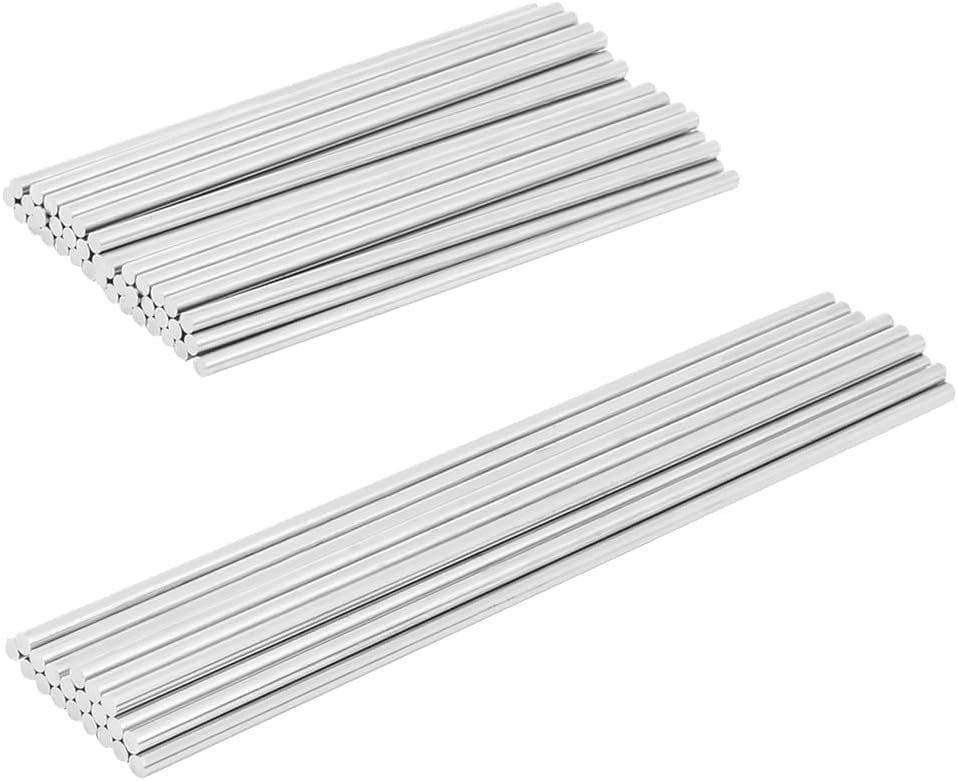 60Pcs 2 Sizes 304 Stainless Steel Rods 4inch/6inch Solid Stainless