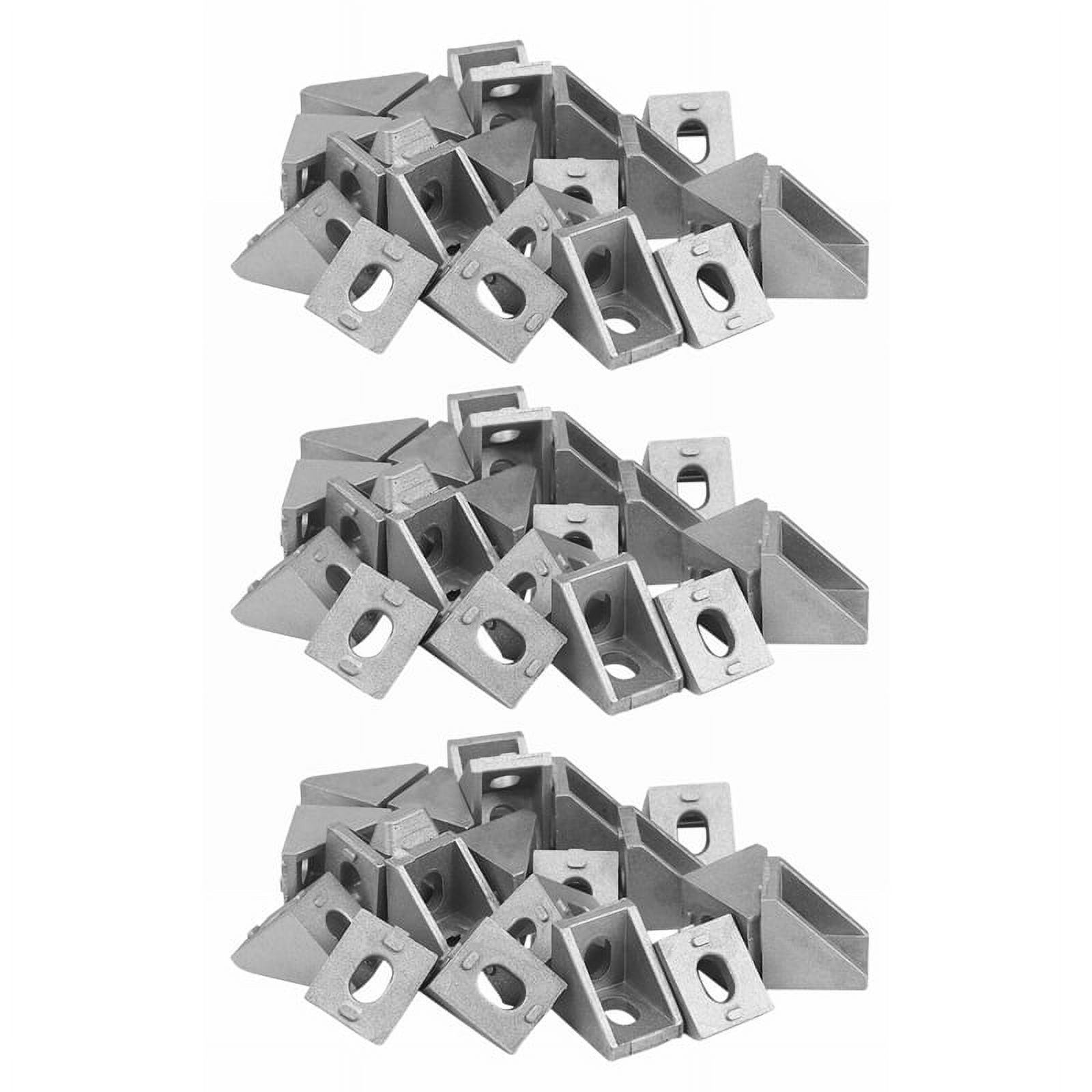 60Pcs 2020 Corner Fitting Angle Aluminum 20 x 20 L Connector Bracket ...