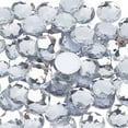 thumbnail image 1 of 60Pcs 20mm Self-Adhesive Acrylic Clear Rhinestones with Container Flat Back Round Crystal Circle Gems Sparkling Plastic Stickers, 1 of 9