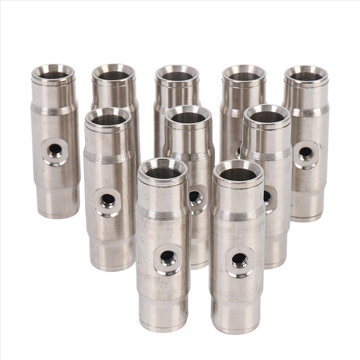 60Pcs 3/8 Inch Slip Lok Misting Nozzle Coupling Tees 10/24 UNC 1000 PSI Quick Connect