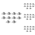 60Pcs 3CM Dia Carbon Steel 15A Ball Transfer Unit Ball Bearing