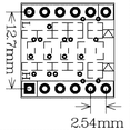thumbnail image 1 of 60Pcs 4 Channel IIC I2C Logic Level Converter Bi-Directional Module 3.3V to 5V Shifter for (Pack of 60), 1 of 5