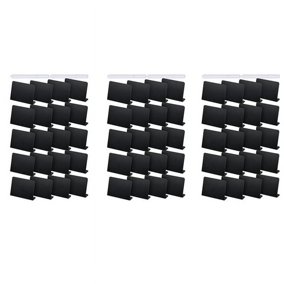60Pcs 4 x 3 Inches Mini Chalkboard Table Tent Sign Chalkboard Buffet Tags Food Label for Party Tabletop Chalkboard Signs