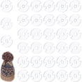 thumbnail image 1 of 60Pcs Acrylic Pom Poms Buttons for Hats 3 Shapes Knitted Hat Making Fastener Tool Removable Holder for Knit Beanies and Toques 1 Set, 1 of 6