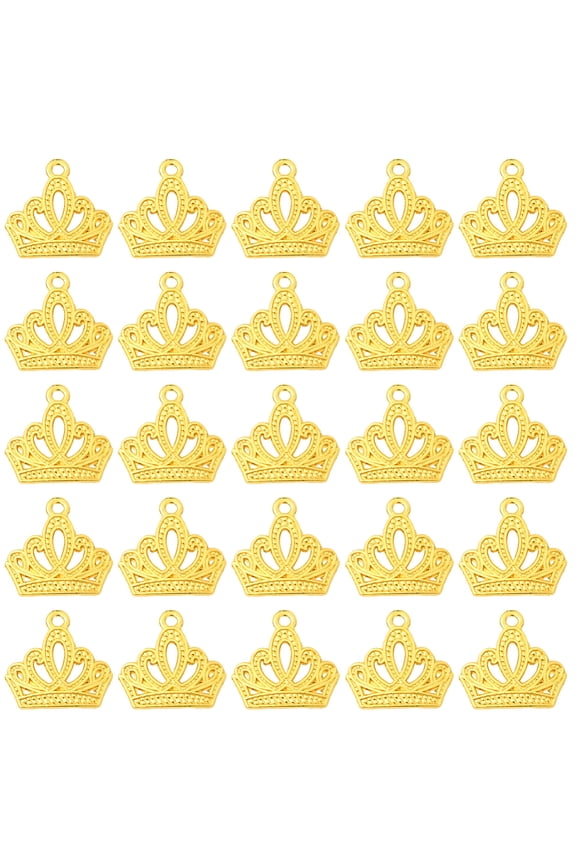 60Pcs Alloy Pendants Golden 17x18mm