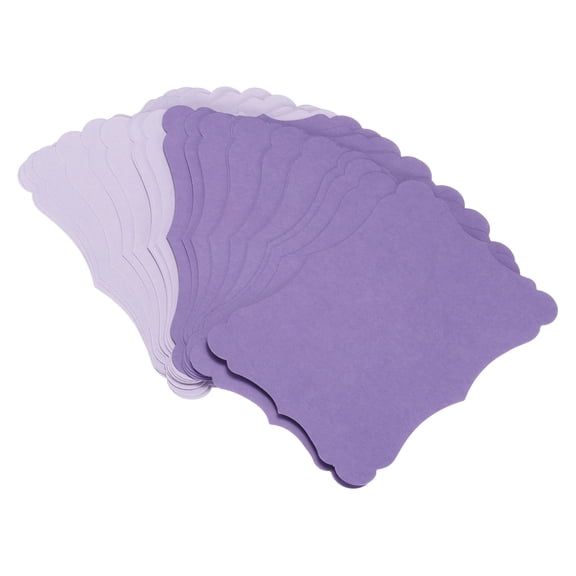 60Pcs Blank Kraft Cards Cardstock, 5x7 Inch Thick Colored Cardstock Paper Deep Purple Light Purple Index Cards for DIY Gift Greeting Cards Menus Wedding Invitations