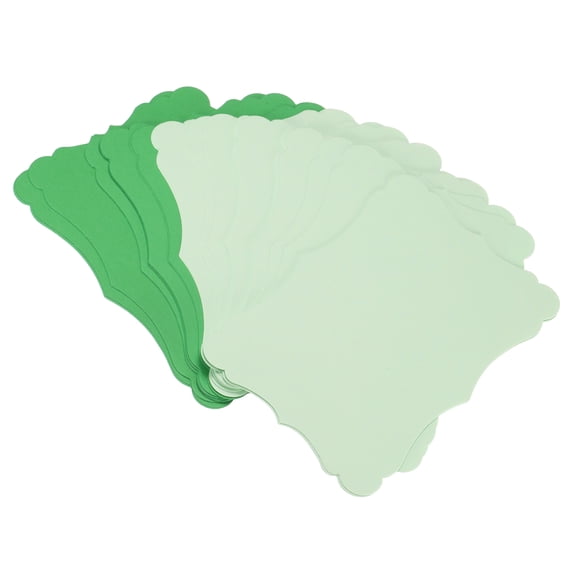 60Pcs Blank Kraft Cards Cardstock, 5x7 Inch Thick Colored Cardstock Paper Light Green Deep Green Index Cards for DIY Gift Greeting Cards Menus Wedding Invitations