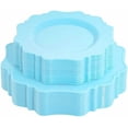 thumbnail image 1 of 60Pcs Blue Plastic Plates, Light Baby Blue Party Plates, Heavy Duty 30 Dinner plate 10.5” and 30 Salad/Dessert Plate 8.25” for Easter day, Party,Dinner, 1 of 8
