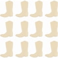 thumbnail image 1 of 60Pcs Cowboy Boots Wooden Cutouts Unfinished Wooden Cutouts Unfinished Wooden Pieces for DIY Home Decor Wooden Signs and Handmade Decorations, 1 of 6