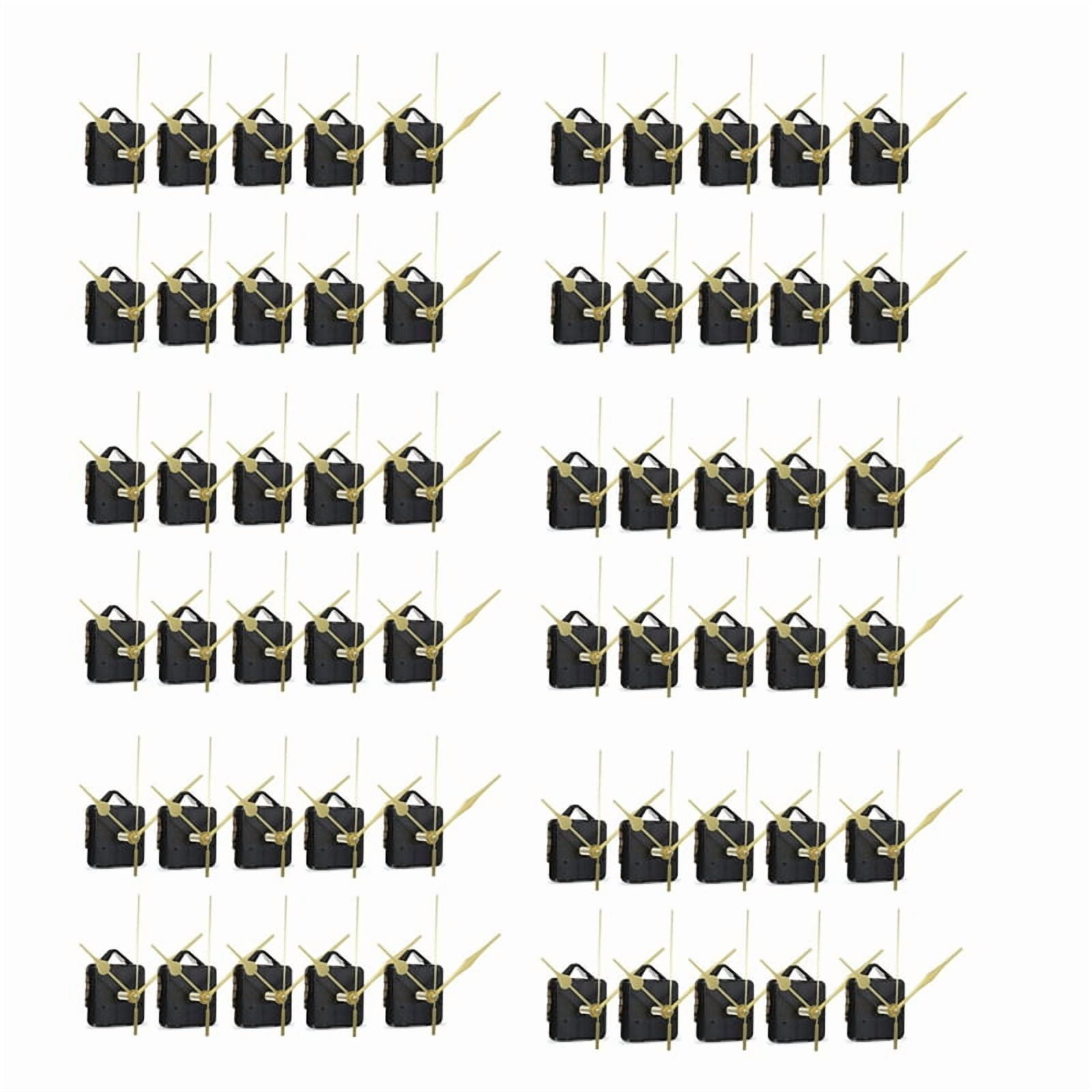 60Pcs DIY Silent Movement Spindle Hands Wall Quartz Clock Movement Mechanism Repair Tools Part Clock Kit
