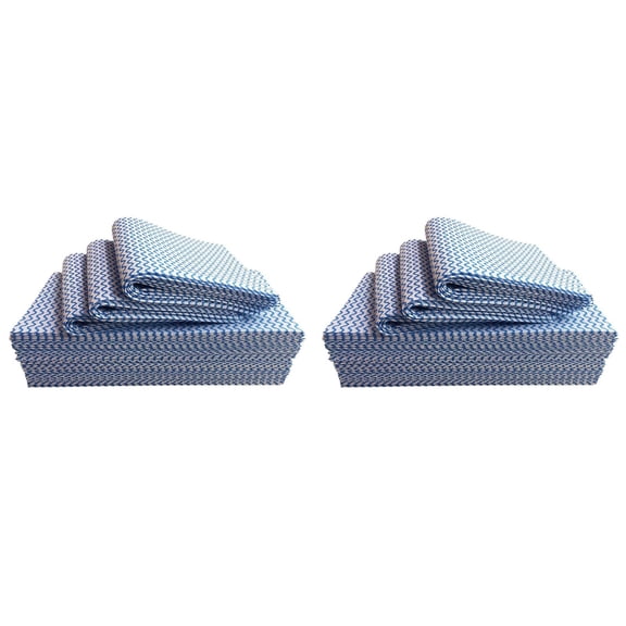 60Pcs Disposable Dish Cloth Reusable Cleaning Cloth Disposable Heavy Duty Dish Towels Dish Cloth Reusable Kitchen J Clothes 60 Count Blue Absorbent Fast Dry