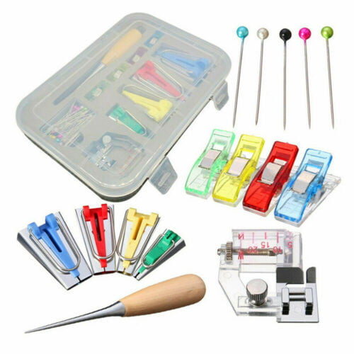 Professional Bias Tape Makers Set with 6mm/12mm/18mm/25mm Sizes Sewing  Tools for Fabric Binding Sewing Craft and DIY Costura