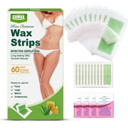 60Pcs Face Nonwoven Waxing Tools Wax Papers Depilatory Strips Hair Removal Hair Double Size,Epilators