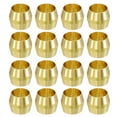 thumbnail image 1 of 60Pcs Fit for 5mm(3/16") Tube OD Brass Compression Sleeve Ferrules Brass Compression Tube Fitting for Water Oil Air Pipe, 1 of 6