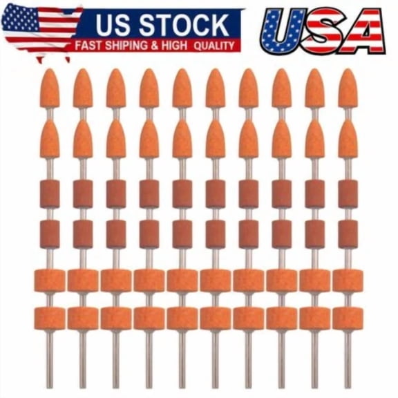 60Pcs Grinding Stone Set 1/8"Shank,Sanding Drill Bit For Rotary Tool Flap Wheel