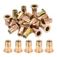 thumbnail image 1 of 60Pcs Half Hex Body Flange Rivet Nuts, M4 Carbon Steel Zinc Plated, 1 of 5