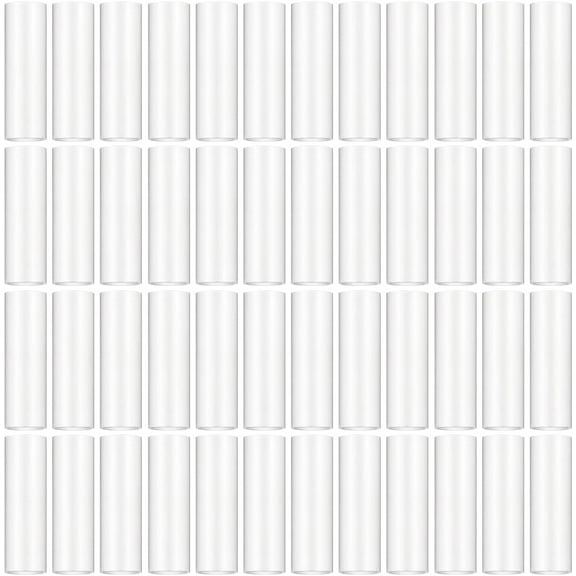 60Pcs Heat Shrink Tubing Aglets for Shoelaces Clear Shoe Lace Ends Tips Transparent Rope Head Sealing Sneaker Shoelace Repair Aglet Tips Replacement for Shoe Clothing Strings 0.23x1Inch Sienna