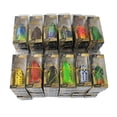 thumbnail image 1 of 60Pcs Hollow Body Rubber Frog Fishing Lures Topwater Kit 5.5cm With Box 12 Colors, 1 of 8