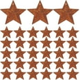 thumbnail image 1 of 60Pcs Iron Pendants Rusting Star Coconut Brown 38x39.5x4mm Hole: 1.2mm, 1 of 9