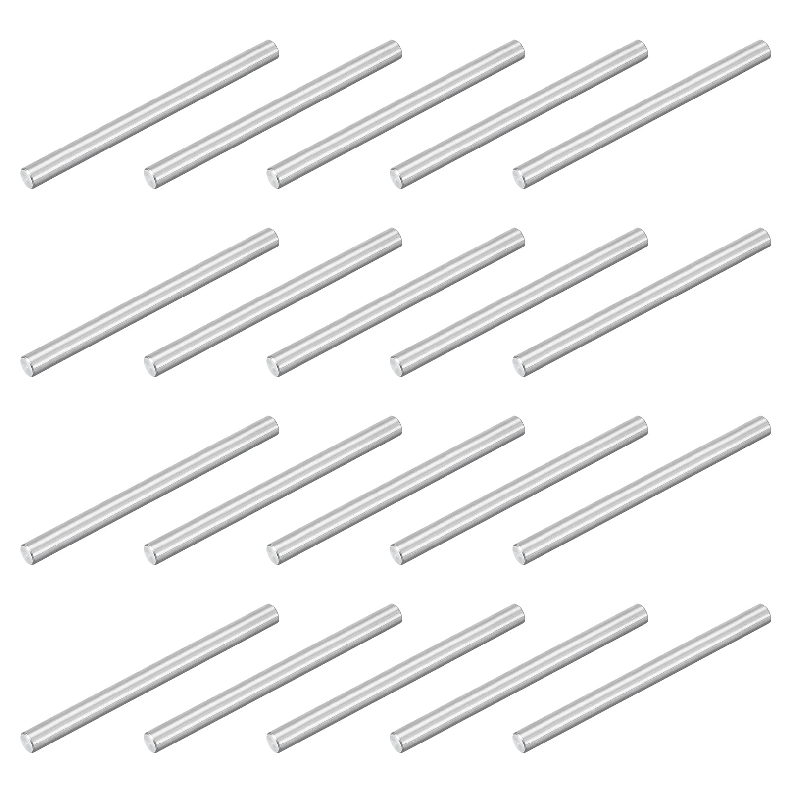 60Pcs M4x50mm 304 Stainless Steel Dowel Pin, Cylindrical Shelf Support Peg Pin