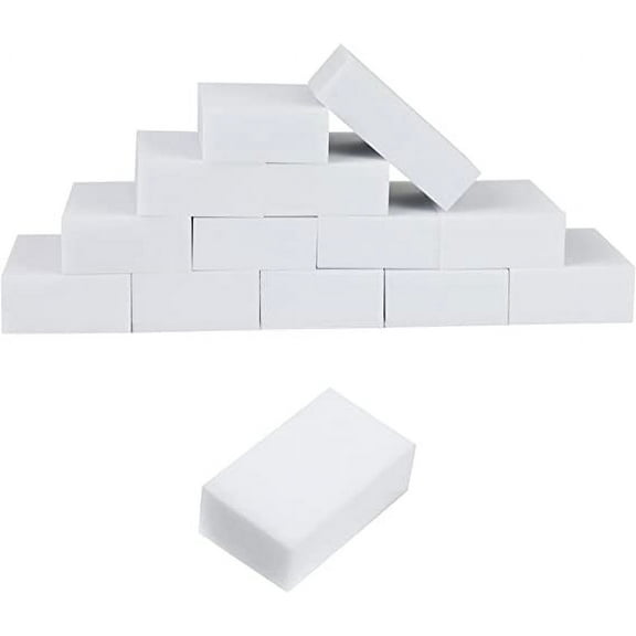 60Pcs Magic Cleaning Sponges Eraser,Multi-Functional Melamine Sponge Foam Pads,Extra Thick and Long Lasting Melamine Cleaning Sponges in Bulk for Floor, Baseboard, Bathroom, Wall Cleaner,Kitchen