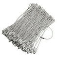 60Pcs Metal Keychains Label Rope Camp Hanging Tool Hardware Stainless ...