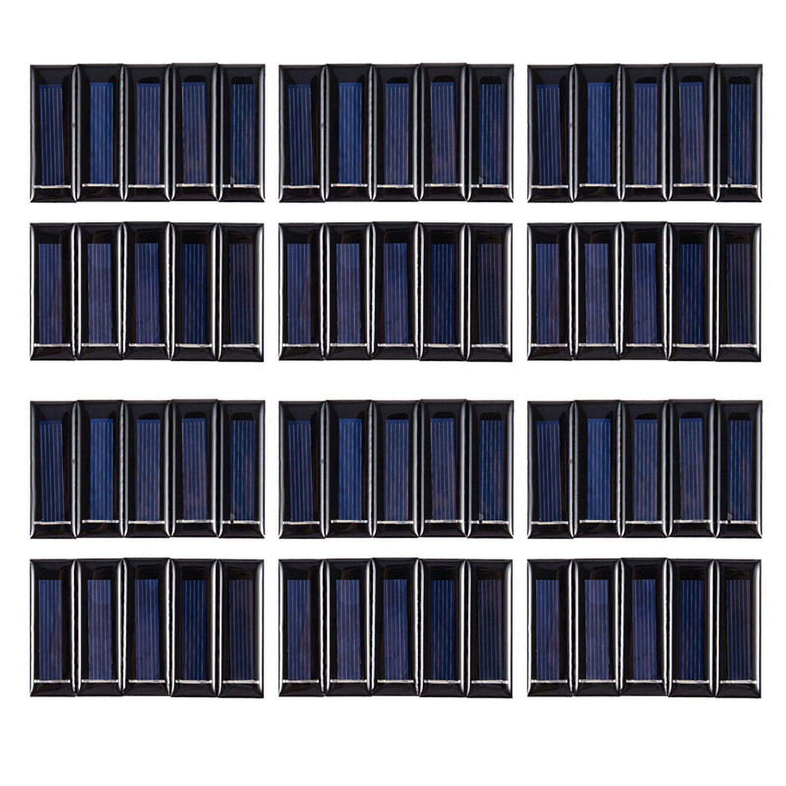 60Pcs Mini Solar Panel New 0.5V 100MA Solar Cells Photovoltaic Panels Module Power Battery